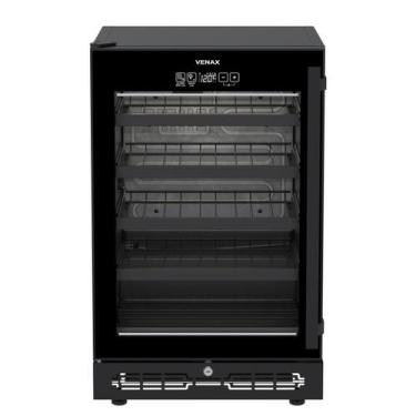 Imagem de Adega Cave In Touch 100 Preto Fosco Porta Invertida - Venax, 220V