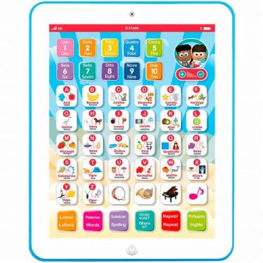 Imagem de Brinquedo Tablet Educativo Aprenda Brincando Letras Números Soletrar B