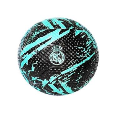 Imagem de Bola de Futebol Real Madrid Preta e Verde - FUTEBOL E MAGIA