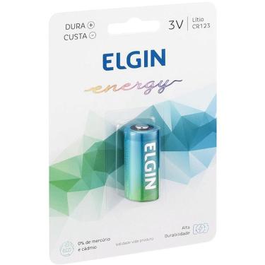 Imagem de Pilha Bateria Lithium Elgin CR123 3V de Lítio com Alta Durabilidade para Câmeras e Sensores de Alarme