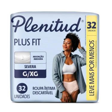 Imagem de Roupa Íntima para Mulheres Plenitud Protect Plus Fit G/XG 32 Unidades