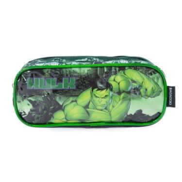 Imagem de Estojo Escolar Masculino Marvel Hulk Verde - Bagaggio, U
