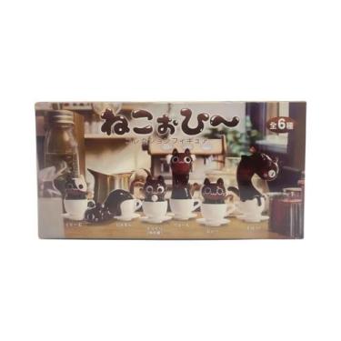 Imagem de Figuras De Ação Transparentes De Café E Gatos Em Caixa Surpresa, Brinq