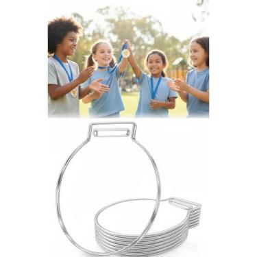 Imagem de 100 Medalhas Acrílico Cristal Redonda 4cm - Kit Pronta Entre - Congrat
