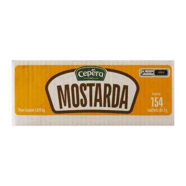 Imagem de Mostarda Cepêra Sachê 7g Caixa C/ 154 Unidades