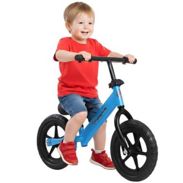 Imagem de Bicicleta Sem Pedal Equilíbrio Infantil Azul Aro 10 - Castela
