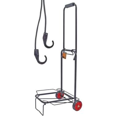 Imagem de Carrinho De Mão BF Dobrável Bagagem Carga 30kg Preto - BestFer