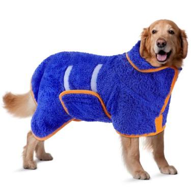 Imagem de Roupão de banho para cães Bienbee de secagem rápida superabsorvente az