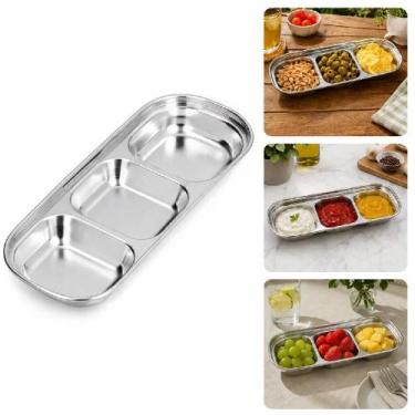 Imagem de Petisqueira inox 3 divisorias multiuso restaurante - Yeet