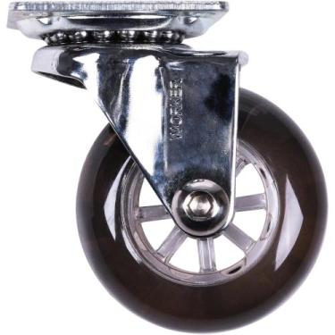 Imagem de Rodízio Giratório Gel Fume 50mm Worker 40kg