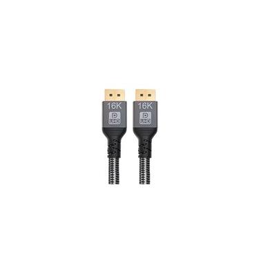 Imagem de Cabo DisplayPort Storm Tech, 2.1, 16K 60Hz, Plugs de Metal, 3 Metros, Preto - CBDP0014