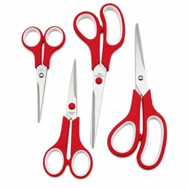 Imagem de Kit de Tesouras Universal Multiuso Corte Preciso Resistente para Casa Cozinha e Artesanato