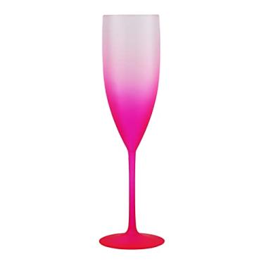 Imagem de Taça de Champagne Degradê Pink Neon