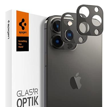Imagem de Spigen Protetor de tela de lente de câmera [GlasTR Optik] Projetado para iPhone 13 Pro (2021) / iPhone 13 Pro Max (2021) - Preto [2 unidades]..