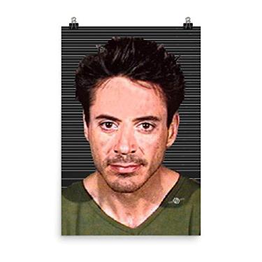 Imagem de Robert Downey Jr Mug Shot 2001 Color Mugshot Poster