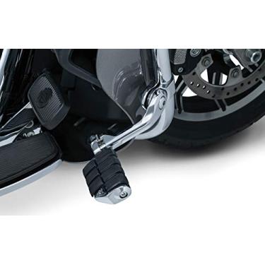 Imagem de Kuryakyn 7584 Motorcycle Foot Controls: Tour-Tech Long Arm Cruise Mounts with Trident Dually ISO Pegs for 1-1/4" Engine Guards/Tubing, Gloss Black, 1 Pair