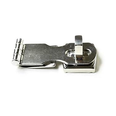 Imagem de MARINE CITY Ferrolhos de porta de aço inoxidável de grau 316 de fácil instalação, ferrolho giratório de segurança resistente com cadeado giratório trava de fixação de olhal (2-3/4 × 1 polegada) para