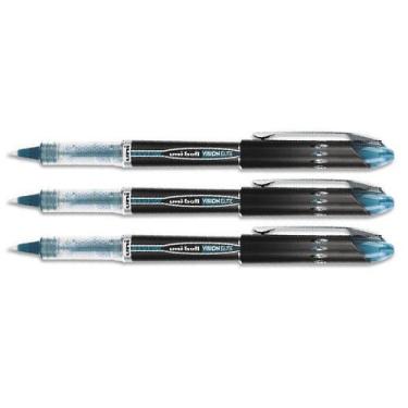 Imagem de uniball Vision Elite Stick Roller Ball, Blue-Black, Micro Pnt, 3 Pens 69176