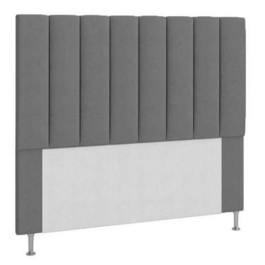 Imagem de Cabeceira Queen Estofada Cancun Cinza