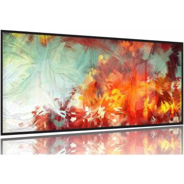 Imagem de Quadro Decorativo Abstrato Moderno quarto 130x60 Moldura Preta 2x2