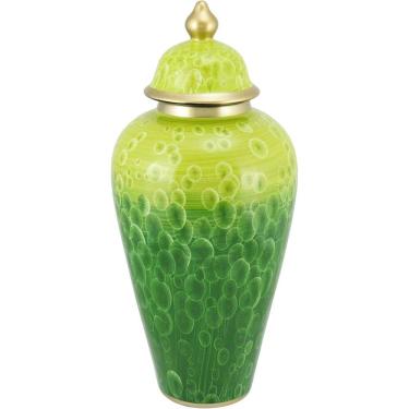 Imagem de MIDORI POTICHE 48x21x21cm CERÂMICA VERDE