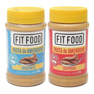 Imagem de Kit 2 Pasta De Amendoim Integral Fit Food 450G