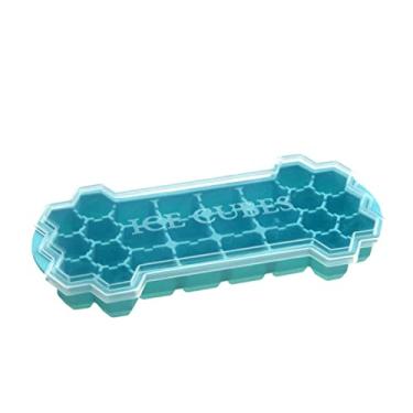 Imagem de Bandeja de cubo de gelo de silicone máquina de cubo de gelo 26 cavidades faça você mesmo máquina de gelo moldes de cubos de gelo para doces bolo pudim chocolate uísque moldes de resfriamento ferramenta molde de cubo de gelo (cor: 03)