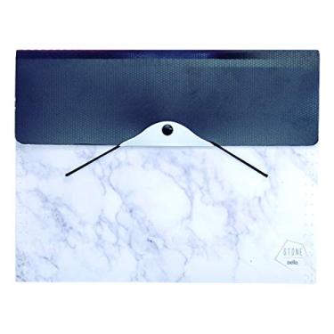 Imagem de Pasta Sanfonada PP A4 Stone Preta c/12 Divisórias, Dello, 6099.P.0012