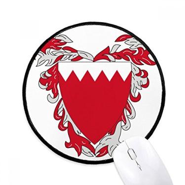 Imagem de DIYthinker Manama Emblema Nacional do Bahrein Mouse Pad Desktop Office Tapete Redondo para Computador