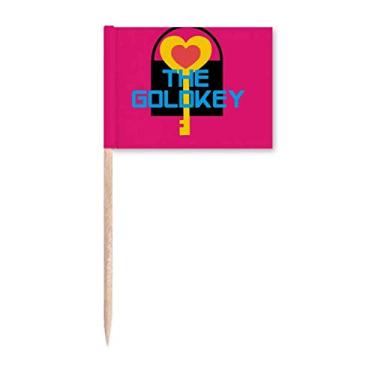 Imagem de Marcadores de palito de dente Golden Joy Carnaval Brasileiro Decoração de Festa