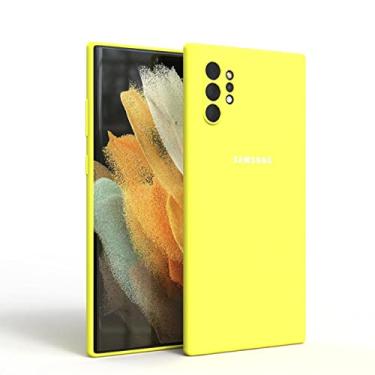 Imagem de Capa de silicone sedosa capa protetora de toque macio para Samsung Galaxy Note10 Plus Note10 Note 10 Lite Note10 Pro A81, amarelo, para Note10