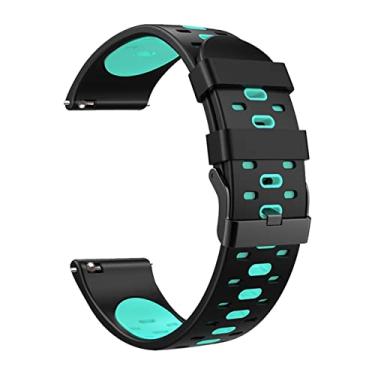 Imagem de ADAARA Pulseira de relógio inteligente de silicone de 22mm para Huawei Watch GT3 GT 3 46mm pulseiras de pulso GT 2 GT2 Pro acessórios de pulseira de pulseira (cor: estilo E, tamanho: 22mm universal)