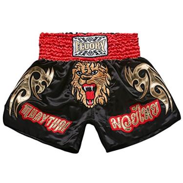 Imagem de Shorts de combate tailandês Muay da FLUORY, shorts de treinamento MMA para artes marciais, luta, luta, artes marciais, kickboxing, roupas, Mtsf14hei, Medium