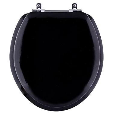 Imagem de Assento Sanitário Almofadado Araxa Preto para vaso Santa Clara