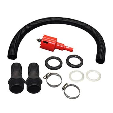 Imagem de Baoblaze de Transbordamento de Link de Barril de Chuva de água Leve, Durável, Portátil, Fácil de Instalar, Tubo Conector de Mangueira para Quintal, 2,5 cm com cone