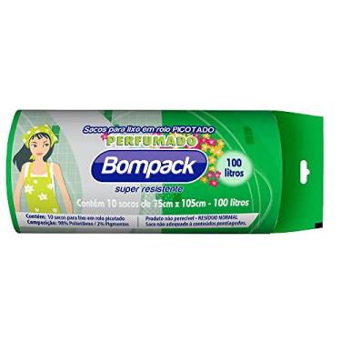 Imagem de Saco De Lixo Bompack 100Lt Roll Azul Moca Perfumado C/10