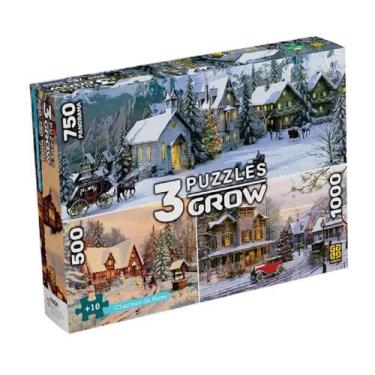 Imagem de Puzzle 3 Em 1  Charmes Da Neve  - Grow