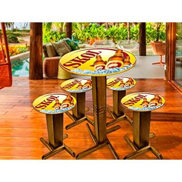 Imagem de CONJUNTO DE MESAS E BANQUINHOS DECORAÇÃO ÁREA GOURMET E VARANDA
