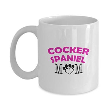 Imagem de Caneca divertida Cocker Spaniel para casal – Cocker Spaniel Dad – Cocker Spaniel Mom – Presentes para amantes de Cocker Spaniel – Ideia única de presente de cerâmica (Mom)