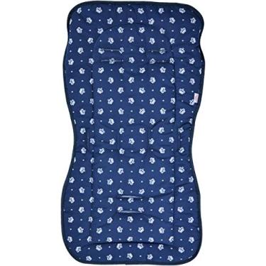 Imagem de Alan Pierre Baby Capa para Carrinho, Branco e Azul Marinho