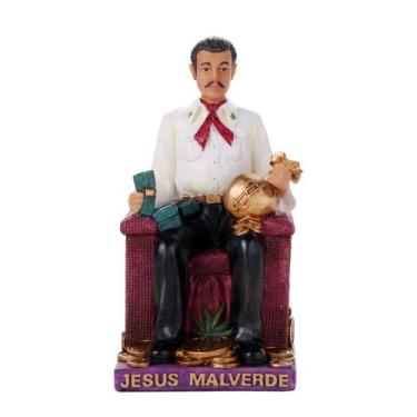Imagem de Pacific Giftware 6.5 Inch Jesus Malverde Folklore Statue Sinaloa Religious Figurine Mexico Estatua Figure
