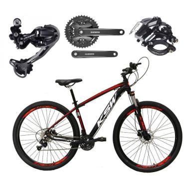 Imagem de  Bicicleta Aro 29 Ksw Xlt Alumínio Câmbio Traseiro Shimano Deore e Altus 27v Freio Hidr...