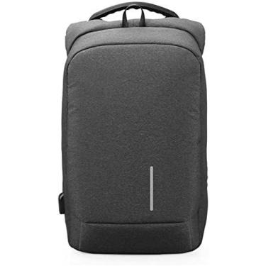 Imagem de Mochilas Moda Mochila Mochila Masculina Laptop Viagem Casual Anti-Roubo Mochila Escolar Mochila Masculina Mochila Design Bolsa De Ombro (Cor: Cinza),Schwartz,Constructive23