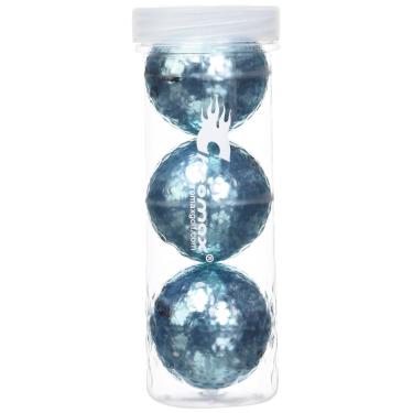 Imagem de Chromax Bolas de golfe coloridas M5 metálicas (pacote com 3 tubo), azul
