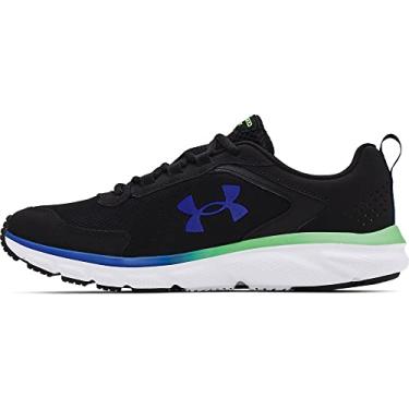 Imagem de Under Armour Charged Assert 9 Tênis de corrida masculino, Preto/Branco/Azul royal, 44