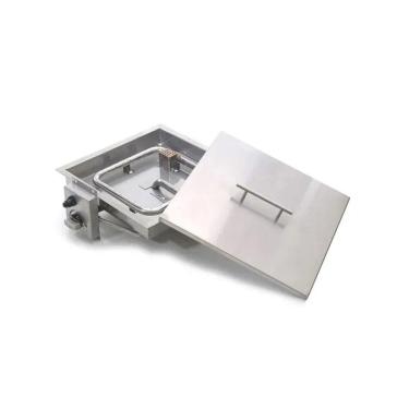 Imagem de Lareira a Gás Fire Pit Queimador Quadrado para Área Externa - K3 Imports