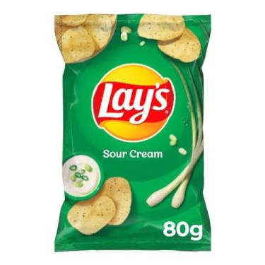 Imagem de Batata Frita Lisa Creme De Cebola Lays 80G