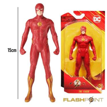 Imagem de Mini Boneco Articulado The Flash Barry Allen Flashpoint 15Cm