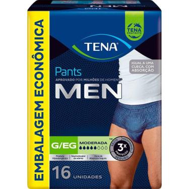 Imagem de Roupa Íntima Descartável Tena Pants Men Tamanho G/EG com 16 Unidades