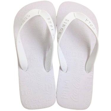 Imagem de Chinelo de Dedo Masculino Casual Dia a Dia Borracha Coca Cola Square Cc3913